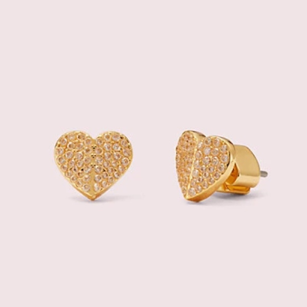 Kate Spade Heart to Heart Pavé Mini Studs